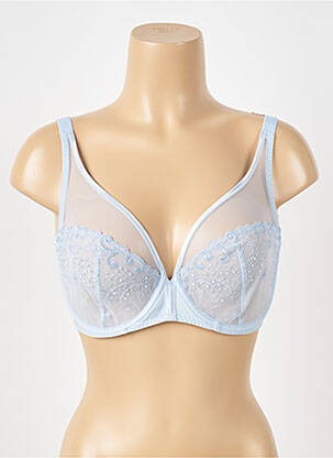 Soutien-gorge légère et transparente haut soutien-gorge emboitant bleu SIMONE PERELE femme