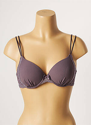 Soutien-gorge tissage dentelle haut soutien-gorge moulé violet SIMONE PERELE femme