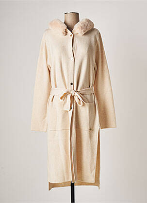 Manteau long beige MAITE BY LOLA CASADEMUNT pour femme