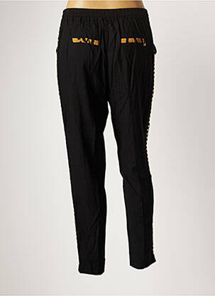 Pantalon 7/8 tissage popeline taille normale noir MAITE BY LOLA CASADEMUNT femme