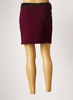 Jupe courte poches rouge AKELA KEY femme