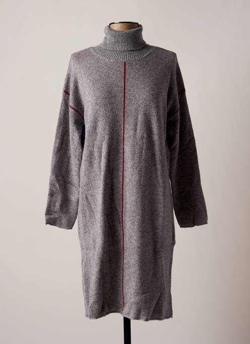 Robe pull gris SEE U SOON pour femme
