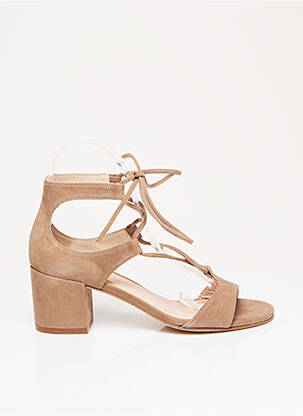 Sandales/nu pieds type de semelle amortissante talon de 4 à 6cm beige NEW LOVERS femme