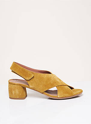 Sandales/Nu pieds jaune HOMERS pour femme