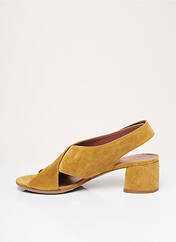 Sandales/Nu pieds jaune HOMERS pour femme seconde vue