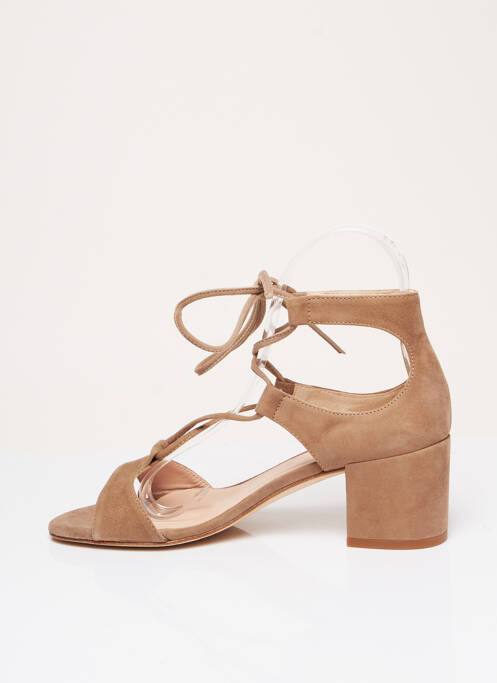 Sandales/nu pieds type de semelle amortissante talon de 4 à 6cm beige NEW LOVERS femme