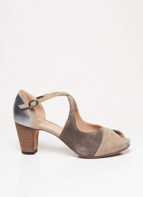 Sandales/Nu pieds gris HOMERS pour femme