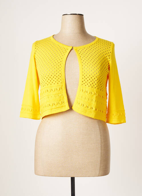 Gilet manches longues jaune OLIVIER PHILIPS pour femme