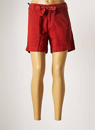 Short fermeture zippée sous rabat boutonné taille normale orange FIVE femme