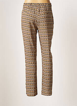 Pantalon chino tissage popeline taille normale marron FIVE femme