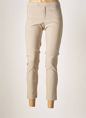 Pantalon 7/8 stretch taille normale beige DENIM STUDIO femme