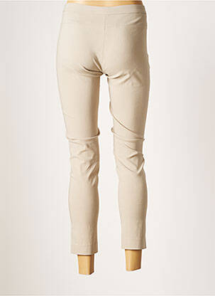 Pantalon 7/8 stretch taille normale beige DENIM STUDIO femme