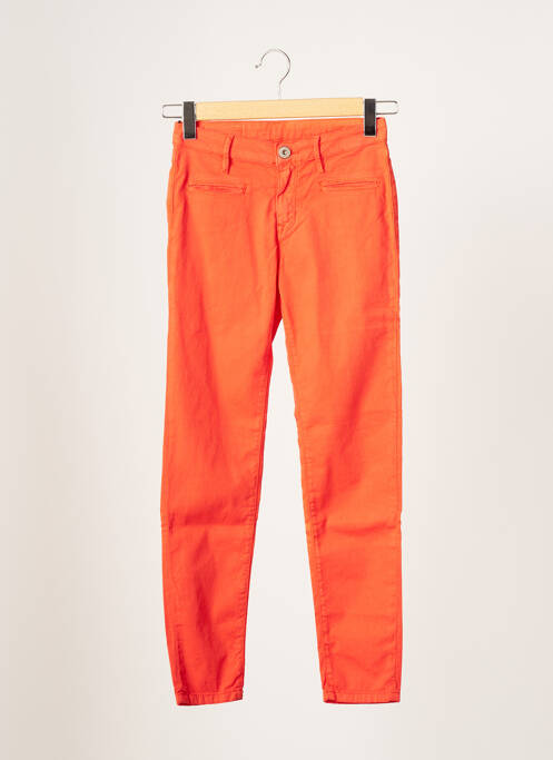 Pantalon 7/8 orange DENIM STUDIO pour femme
