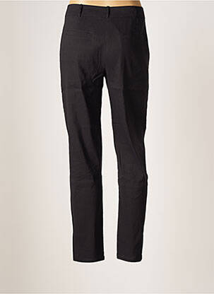 Pantalon slim tissage popeline taille normale noir KOKOMARINA femme