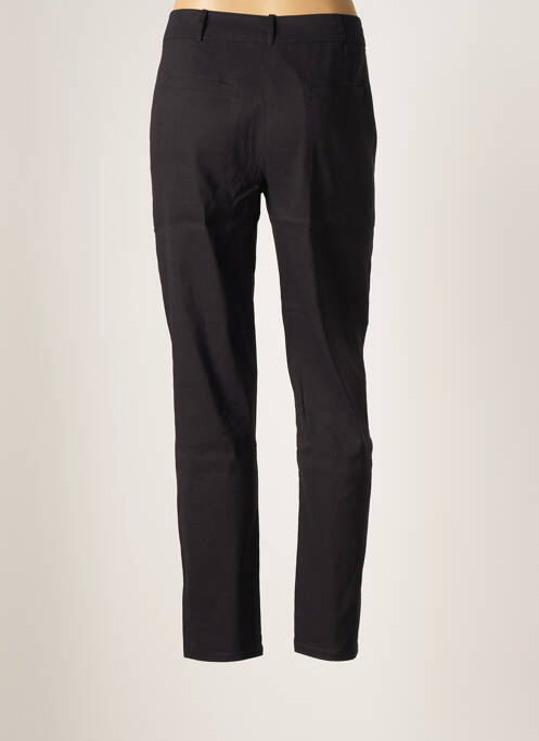 Pantalon slim tissage popeline taille normale noir KOKOMARINA femme