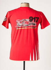 T-shirt rouge RACING COLLECTION pour homme seconde vue