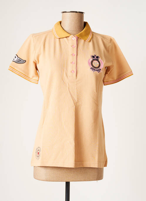Polo beige RACING COLLECTION pour femme