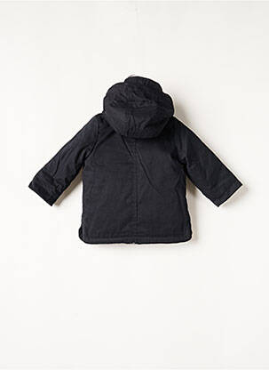 Parka finition intérieure doublure satiné a capuche bleu IKKS fille