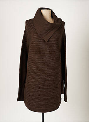 Poncho marron OVALE femme
