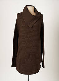 Poncho marron OVALE femme