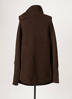 Poncho marron OVALE femme