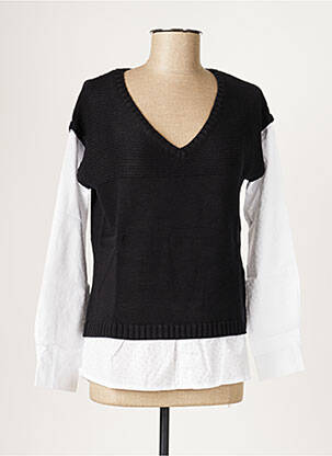 Pull maternité col v noir COLLINE femme