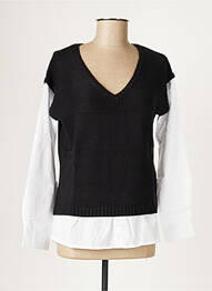 Pull maternité col v noir COLLINE femme