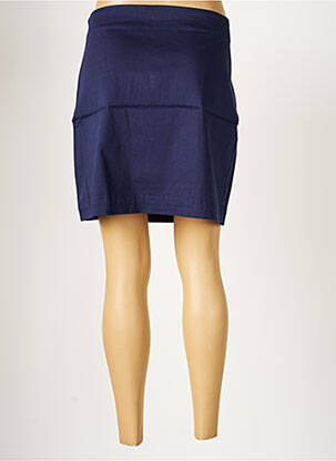Jupe courte coupe droite bleu LA FIANCEE DU MEKONG femme