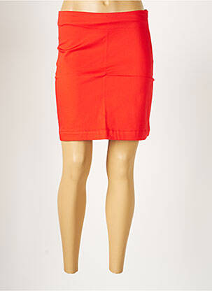 Jupe courte coupe droite orange LA FIANCEE DU MEKONG femme