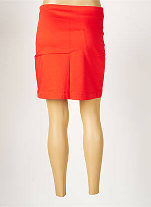 Jupe courte coupe droite orange LA FIANCEE DU MEKONG femme