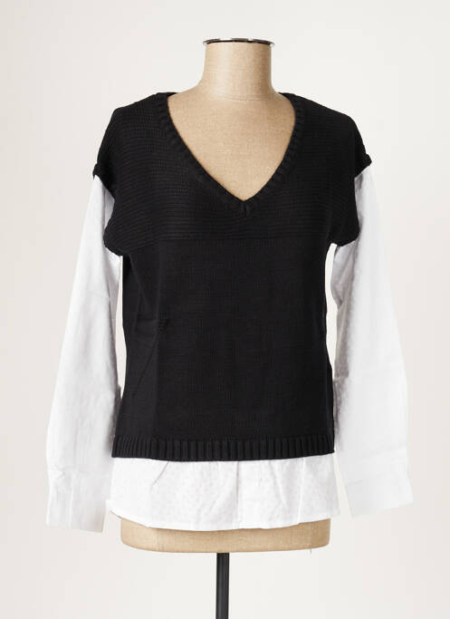Pull maternité col v noir COLLINE femme