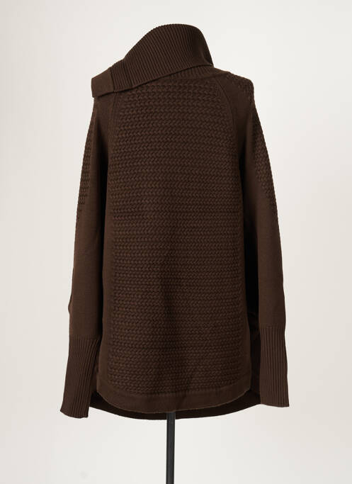 Poncho marron OVALE pour femme