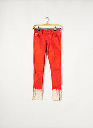Pantalon slim orange APRIL 77 femme