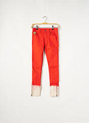 Pantalon slim orange APRIL 77 pour femme seconde vue