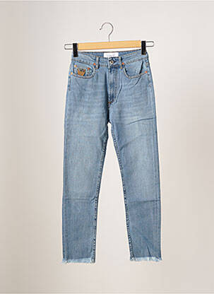 Pantacourt taille haute taille haute bleu APRIL 77 femme