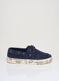 Chaussures bâteau bout rond talon plat jusqu'à 3cm bleu GIORGIO DIMARE femme