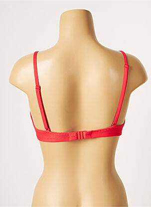 Haut de maillot de bain stretch haut triangles rouge CHERRY BEACH femme