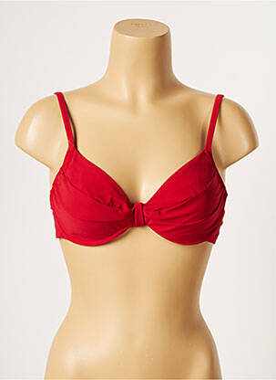 Haut de maillot de bain stretch rouge LOU femme