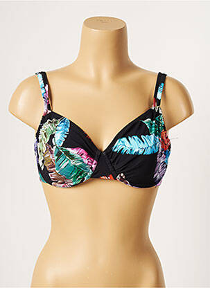 Haut de maillot de bain stretch noir BELCOR femme