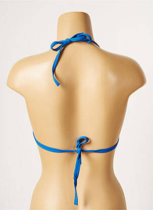 Haut de maillot de bain stretch haut soutien-gorge moulé bleu CHERRY BEACH femme
