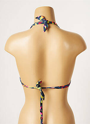 Haut de maillot de bain stretch haut soutien-gorge avec mousse de rembourrage amovible bleu CHERRY BEACH femme