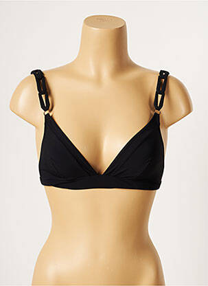 Haut de maillot de bain stretch haut triangles noir LOU femme