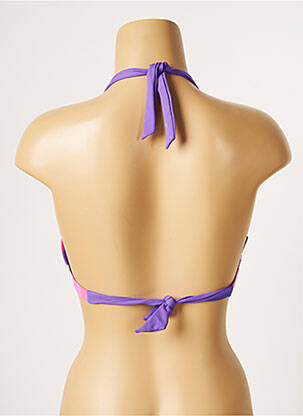 Haut de maillot de bain stretch haut soutien-gorge avec mousse de rembourrage amovible violet CHERRY BEACH femme