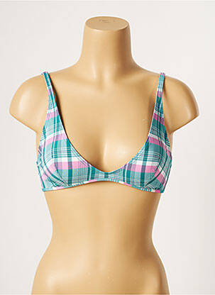 Haut de maillot de bain stretch vert CHERRY BEACH femme