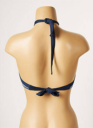 Haut de maillot de bain stretch haut soutien-gorge moulé bleu VARIANCE femme