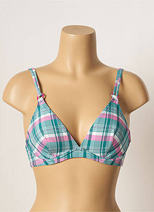 Haut de maillot de bain stretch vert CHERRY BEACH femme
