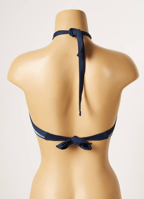 Haut de maillot de bain stretch haut soutien-gorge moulé bleu VARIANCE femme