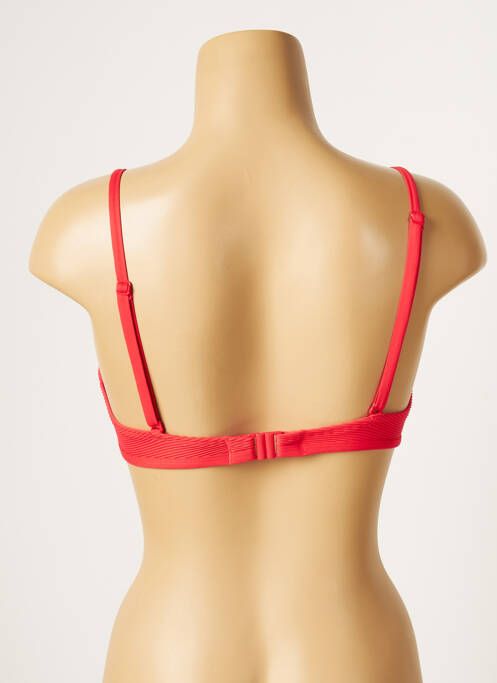 Haut de maillot de bain rouge CHERRY BEACH pour femme