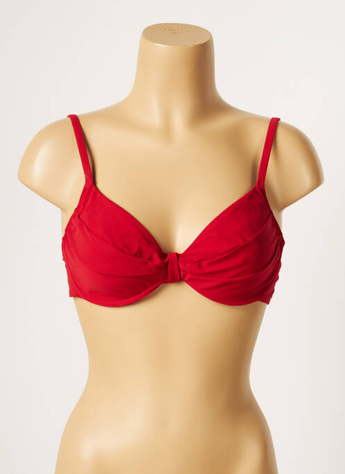 Haut de maillot de bain rouge LOU pour femme