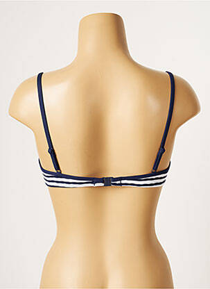 Haut de maillot de bain stretch haut soutien-gorge moulé bleu CHERRY BEACH femme
